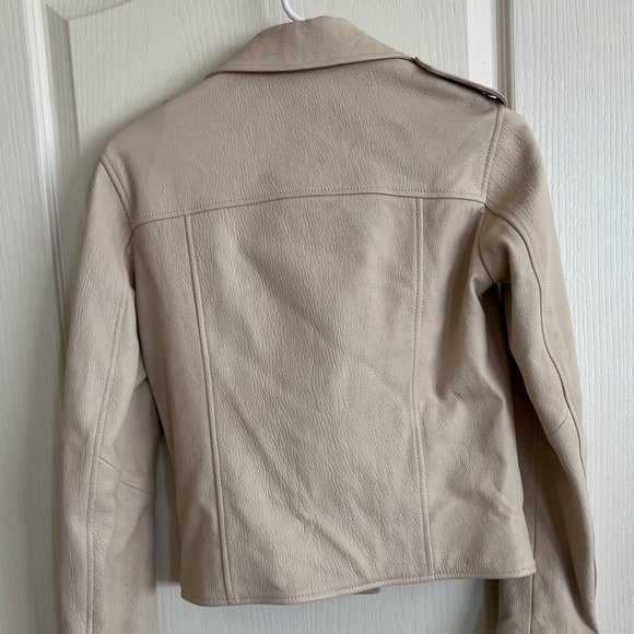 LTH JKT Kas Modern Biker Jacket in Blanc- NWT - Picture 5 of 10